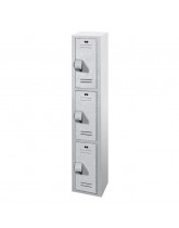 18" Wide Triple Tier Plastic Lockers