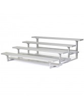 Four Row Low Rise Aluminum Bleacher 