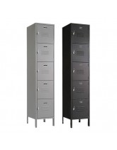 Five Tier Box Locker with Pull Tabs