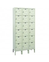 Six Tier Rust Resistant Box Lockers 3 Wide
