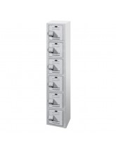 18" Wide Six Tier Plastic Box Lockers
