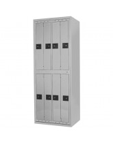 Eight Compartment Wide Uniform Lockers
