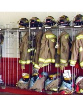 Chrome Wall Mount Turnout Gear Lockers