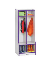 Colorful Kids Coat Locker with Cubbies and Seats