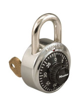Combination Locker Lock with Control Key, 3/4" Shackle (Master Lock #1525)  
