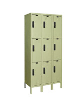Hallowell Triple Tier Electronic Lockers