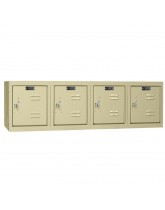 Hallowell 4 Person Wall Mount Locker