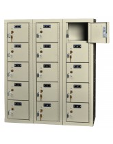 Handgun Locker with 15 Compartments