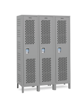 Hallowell Single Tier Ventilated Gym Lockers