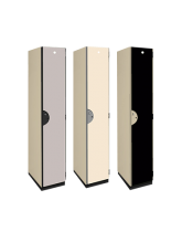 Single Tier Wood Storage Locker (Solid Color Finish)