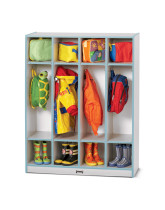 Colorful Kids Coat Lockers with Dual Cubbies