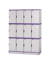 Colorful Kids Lockers Triple Stack