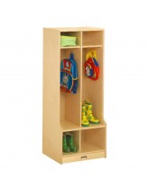 Kids Wooden Coat Locker with Seats and Cubbies