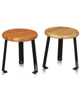 Natural Wood Top Locker Room Stool