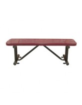 Perforated Metal Bench without Back