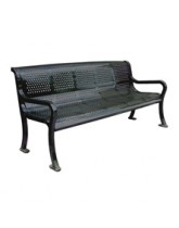 Perforated Roll Formed Locker Room Benches