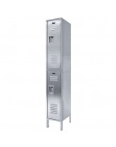 Hallowell 304 Stainless Steel Double Tier Locker