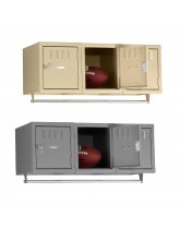 Tennsco 3-Person Metal Wall Mount Lockers