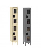 Tennsco Double Tier C-Thru Steel Locker