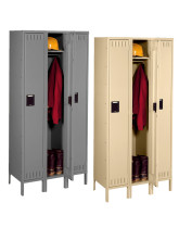 Tennsco Single Tier Metal Lockers - 15" W x 15" D x 72" H