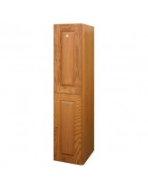 Double Tier Light Oak Wood Veneer Locker