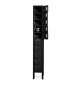 10 Cell Phone Lockers Unit with Key Locks Black