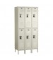 Double Tier Electronic Lockers Beige