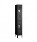 Double Tier Electronic Locker Black