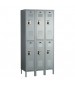 Double Tier Electronic Lockers Gray