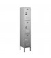 Triple Tier Electronic Locker Gray