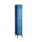 Double Tier Electronic Locker Blue