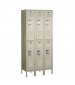 Beige Double Tier Metal Lockers