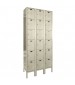Beige Six Tier Metal Box Lockers