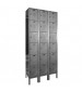 Black Six Tier Steel Box Lockers