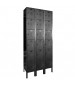 Black Six Tier Metal Box Lockers