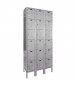Gray Six Tier Metal Box Lockers