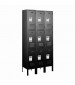 Black Triple Tier Metal Lockers