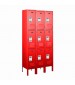 Red Triple Tier School Lockers