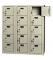 15 Cell Phone Lockers Unit with Key Locks Beige