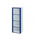 15" Wide Four Compartment Plastic Cubby Lockers