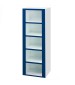 15" Wide Five Compartment Plastic Cubby Lockers