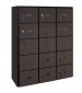 15 Wood Cell Phone Lockers Unit Black