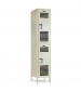 Double Tier Ventilated Gym Locker-Beige