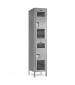 Double Tier Ventilated Gym Locker-Gray