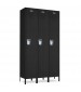Metal Single Tier Lockers Black