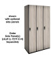 	 Single Tier Wood Lockers (White)