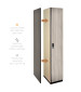 Single Tier Wood Locker (White)