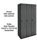Single Tier Wood Lockers (Gray)