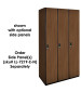 Single Tier Wood Lockers (Brown)