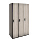 Single Tier Wood Lockers (White)